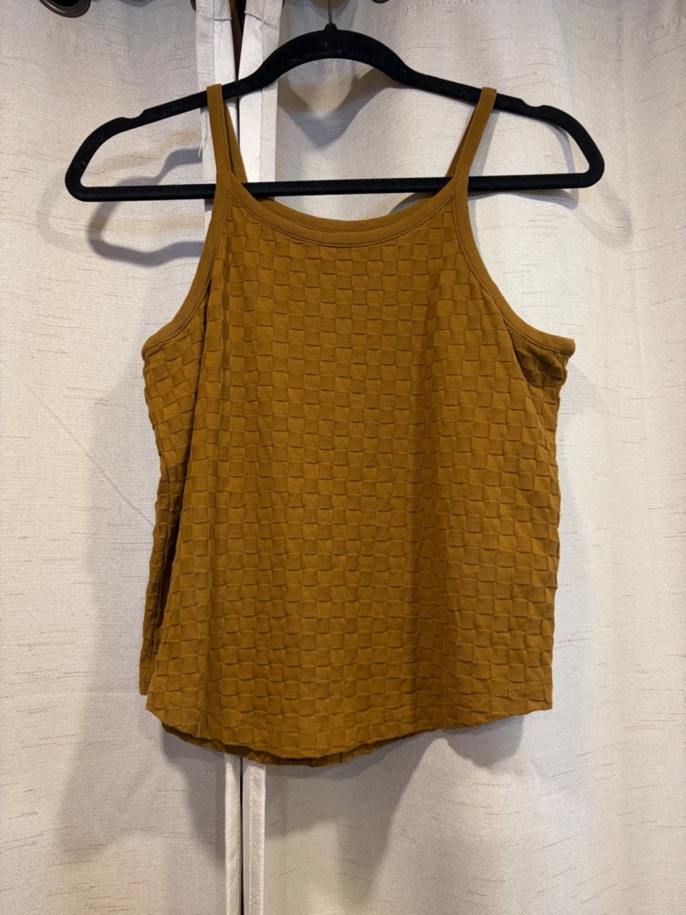 Madewell Textured Square-Pattern Tank Top
